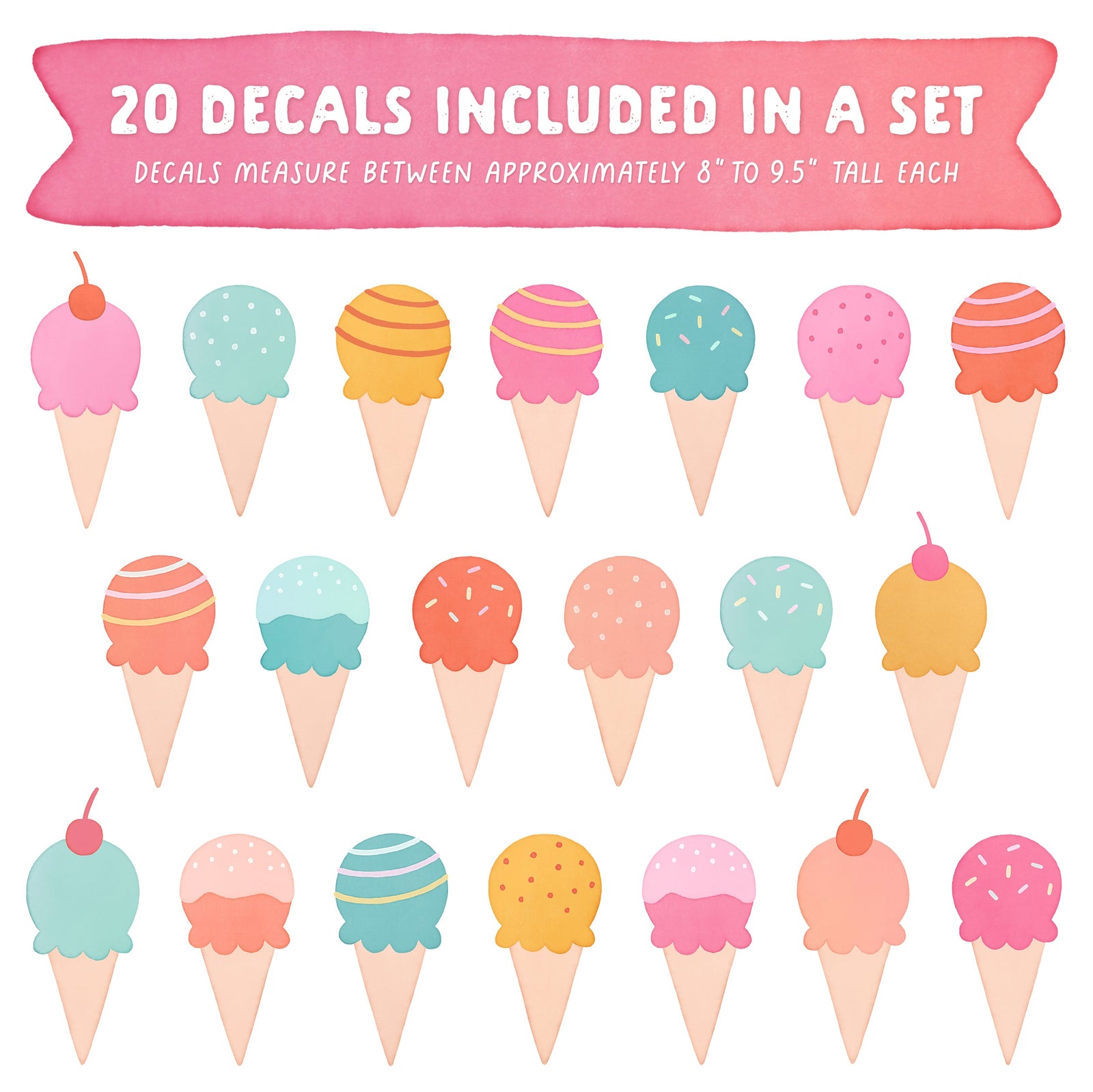 Cherry on Top Fabric Wall Decals