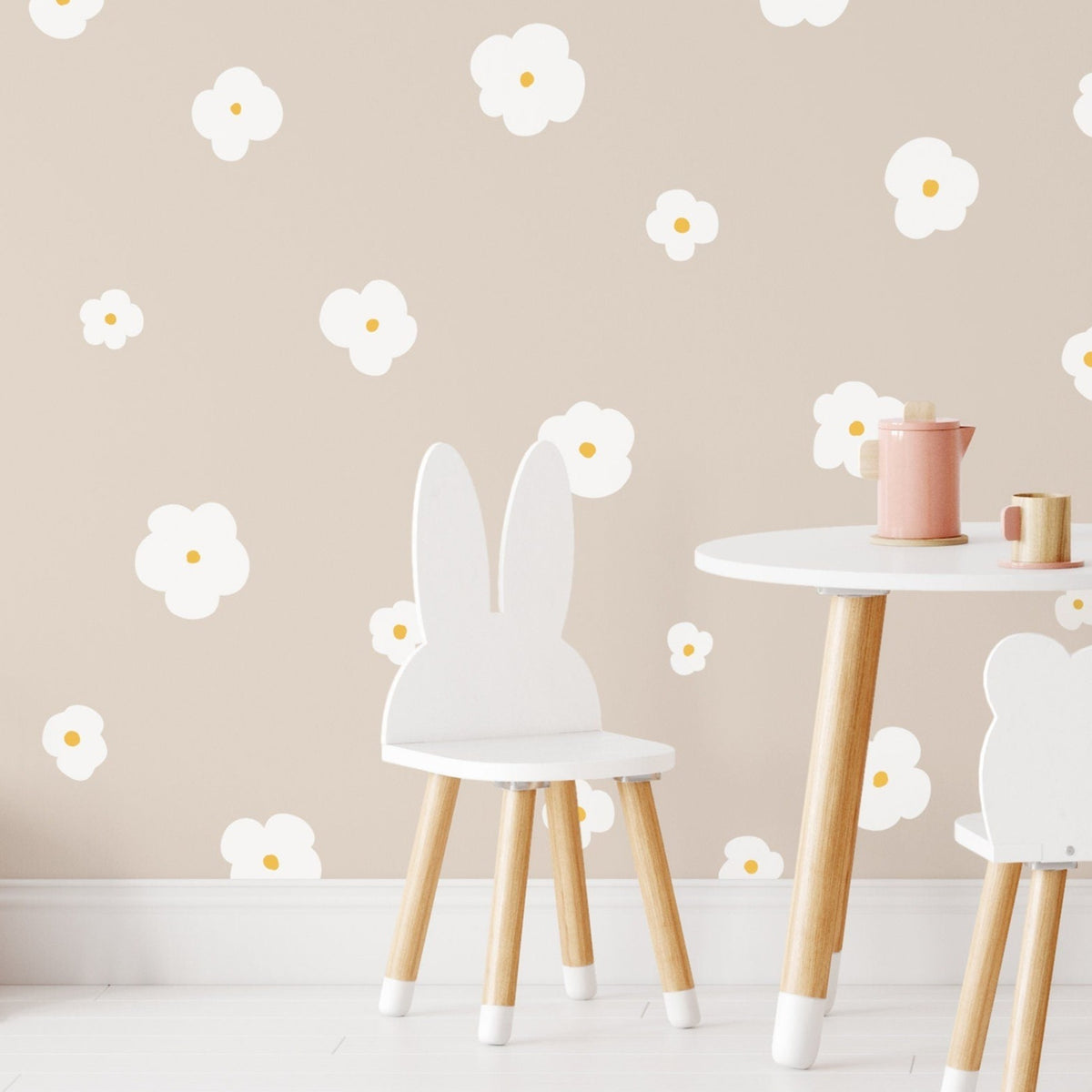 Whimsical Daisies Wall Decal Set