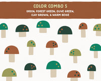 Fungi Fun Wall Decals