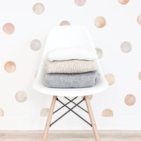 Neutral Watercolor Dot Fabric Wall Decals