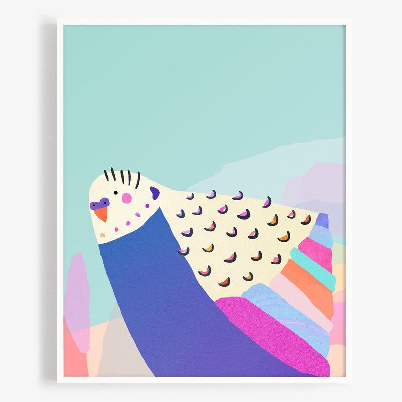 Brilliant Budgie Art Print