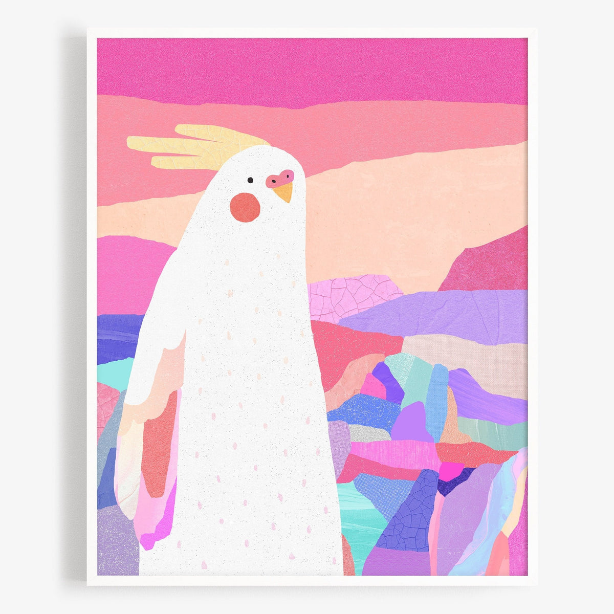 Colorful Cockatiel Art Print