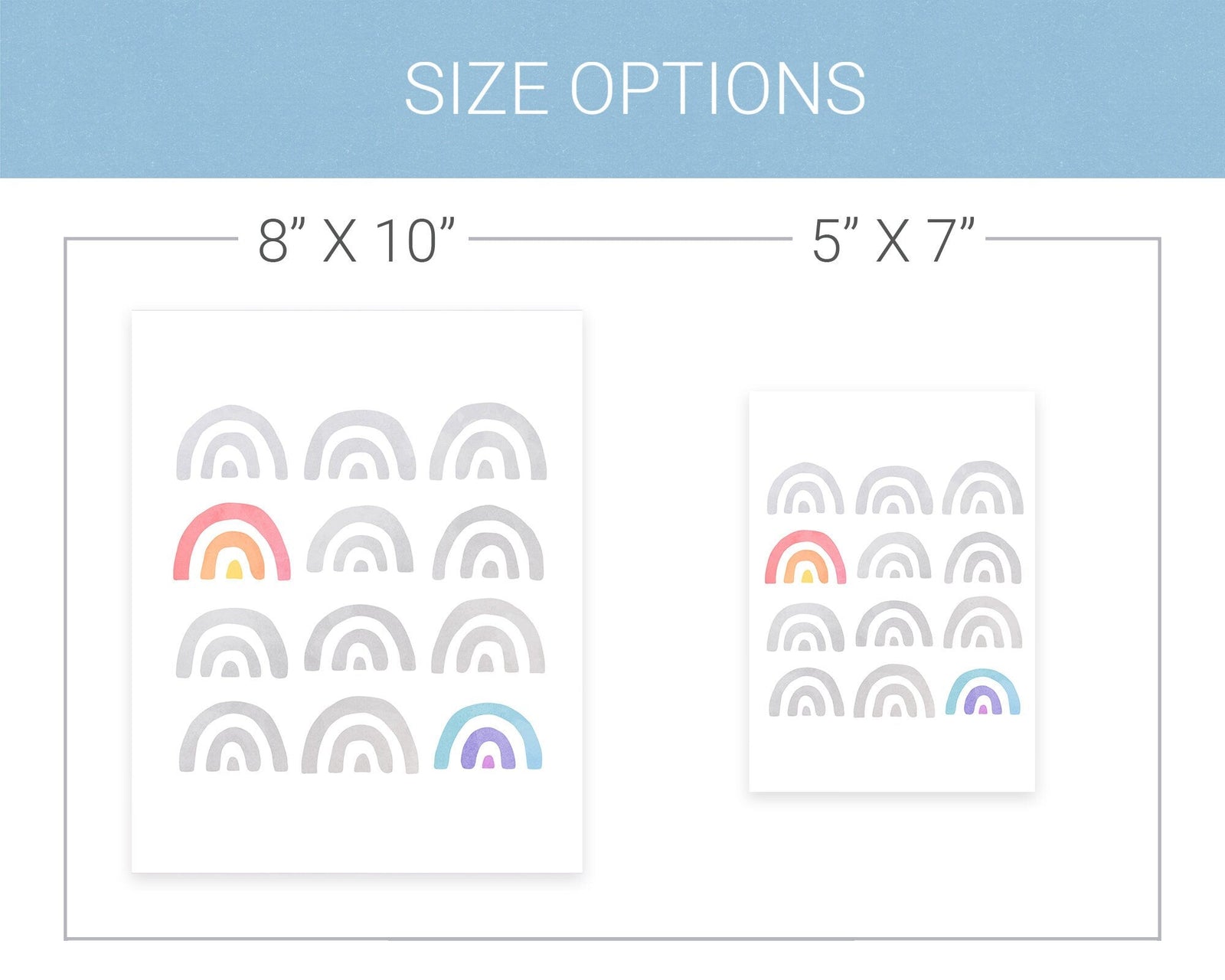 Stand Out Rainbow Art Print