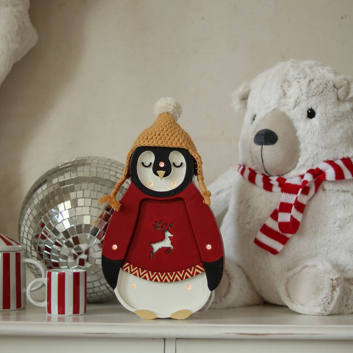 Little Lights Mini Holiday Penguin Lamp