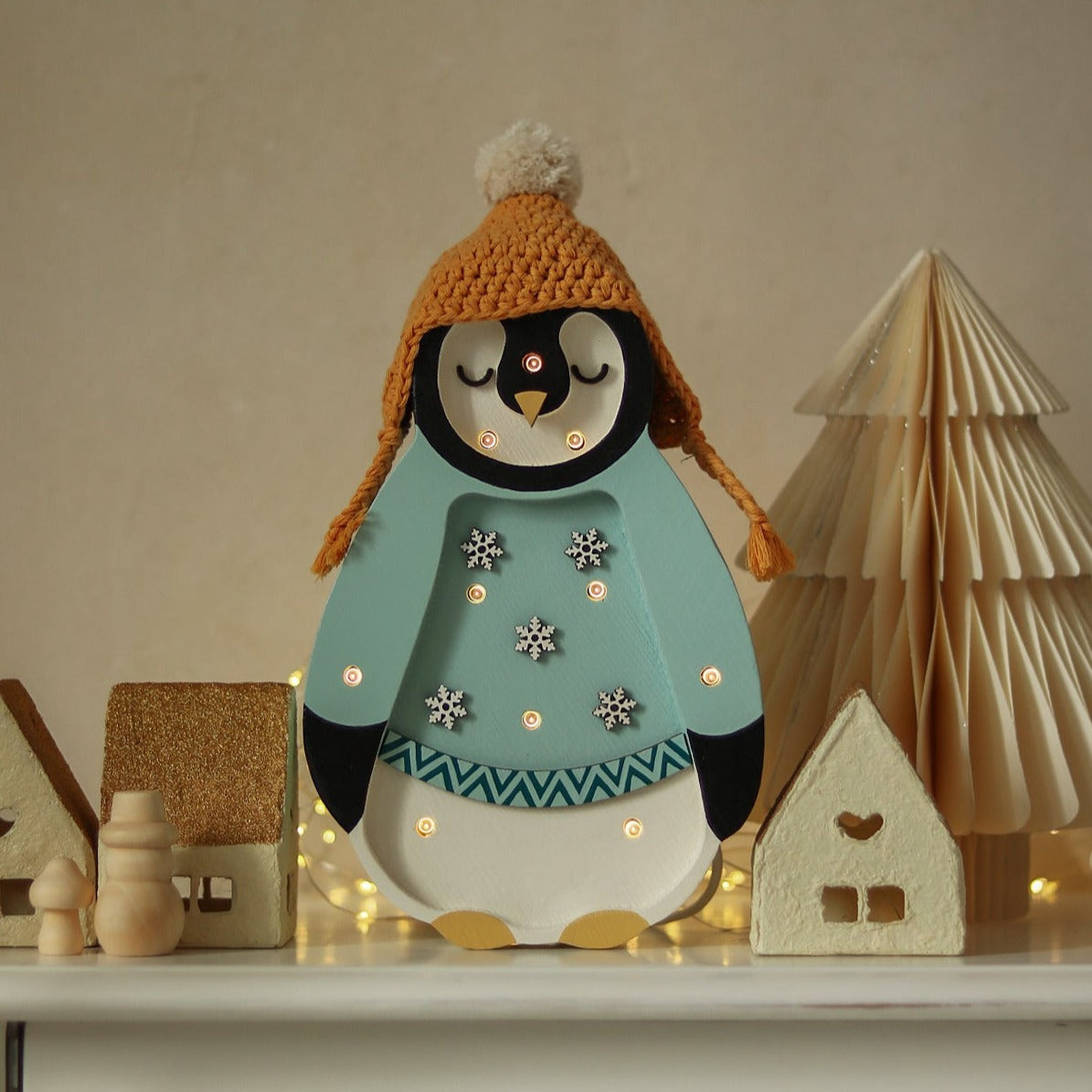 Little Lights Mini Holiday Penguin Lamp