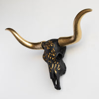 Faux Carved Texas Longhorn Skull