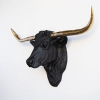 Faux Texas Longhorn Sculpture