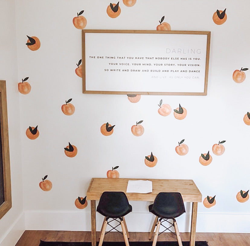 Peach Wall Decals
