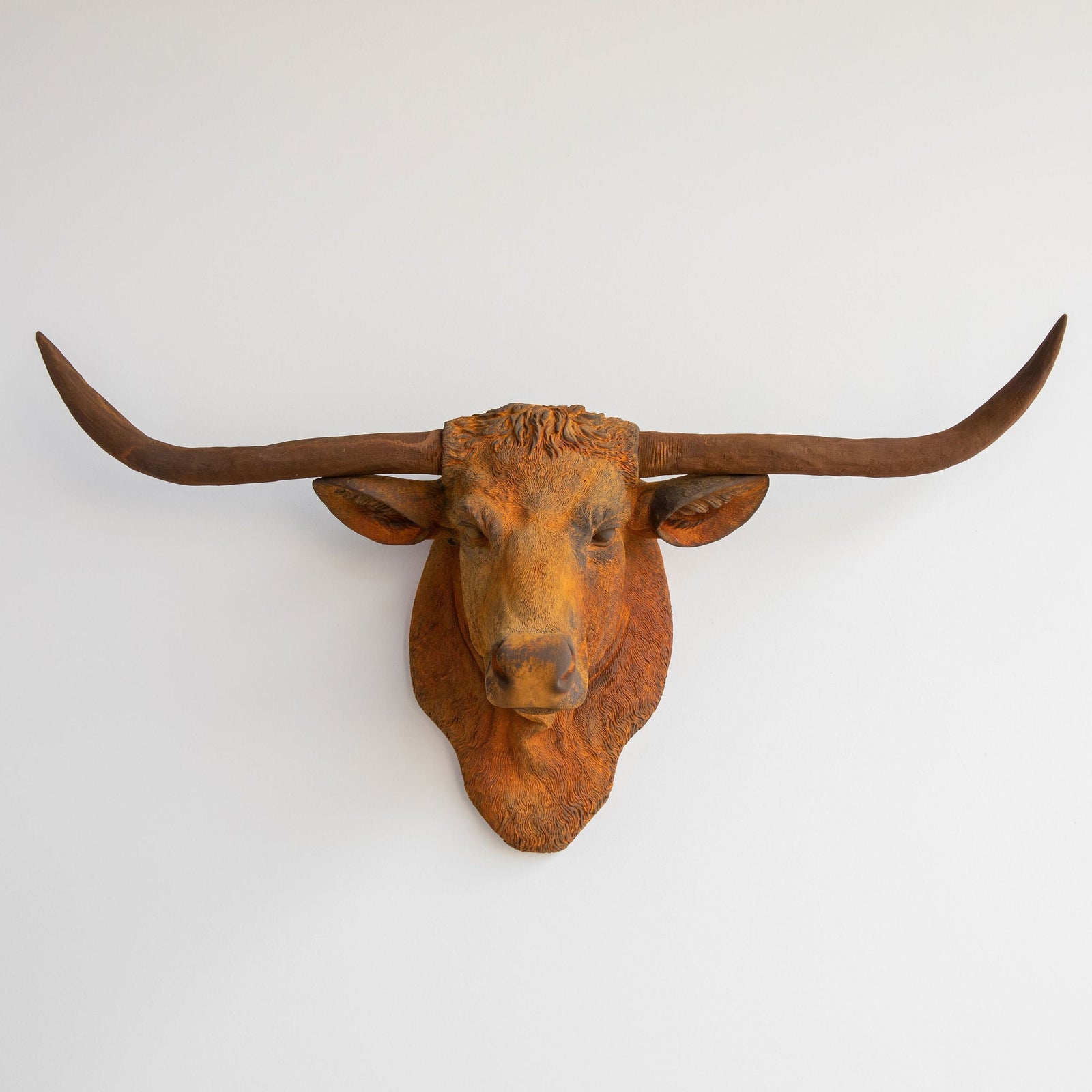 Faux Texas Longhorn Sculpture