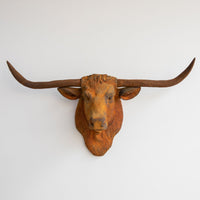 Faux Texas Longhorn Sculpture