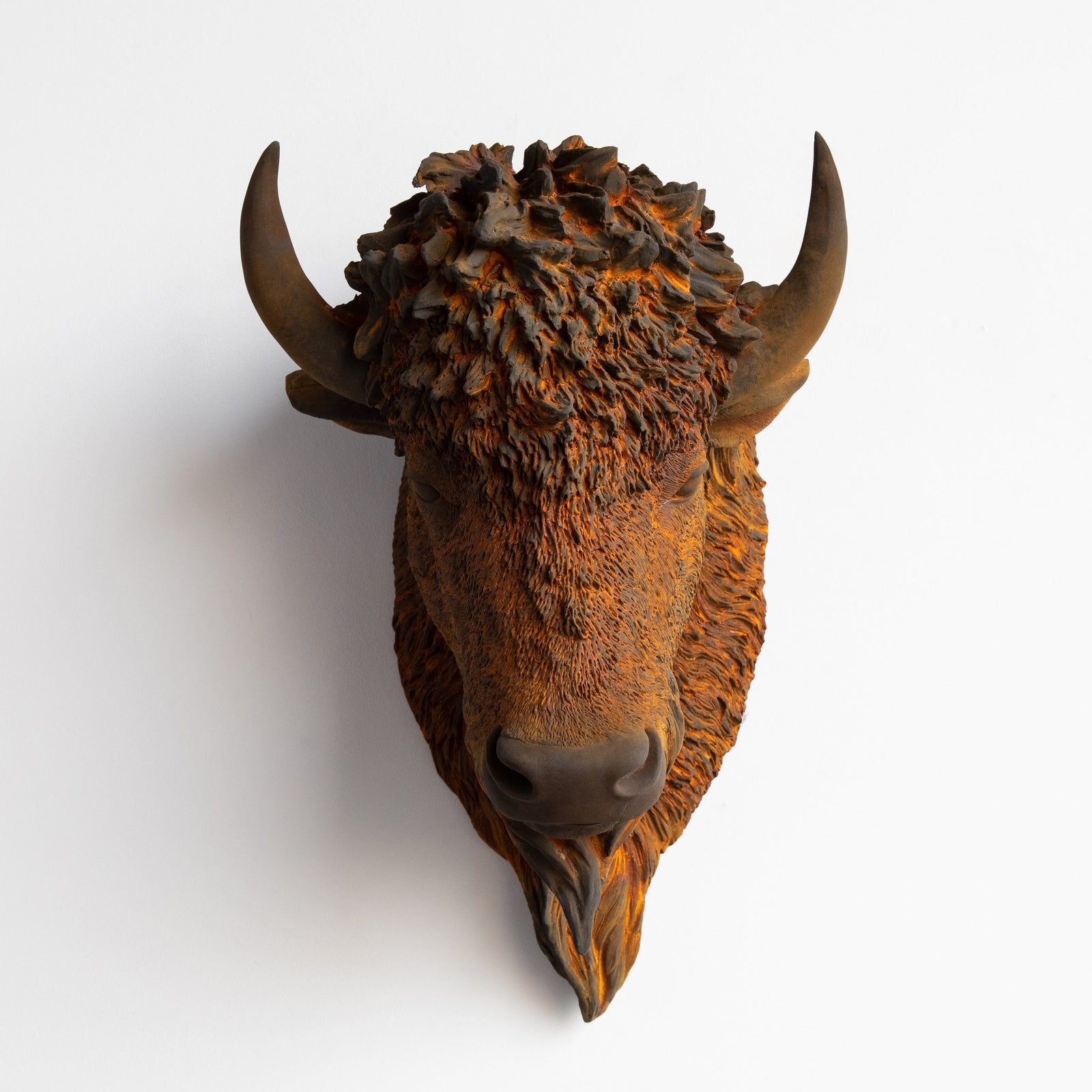 Faux Bison Sculpture