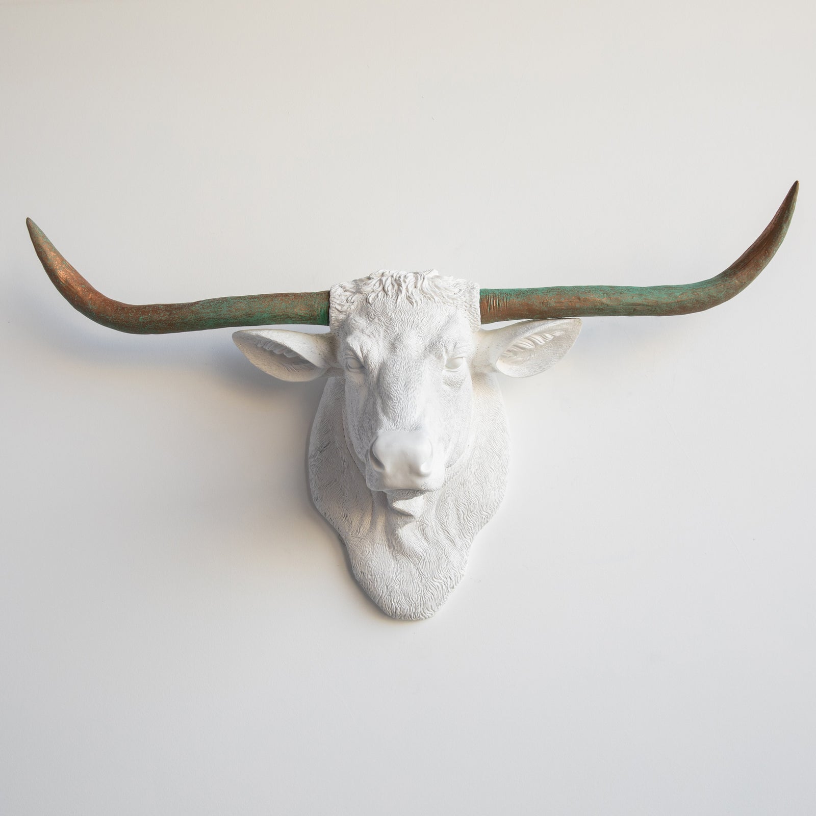 Faux Texas Longhorn Sculpture