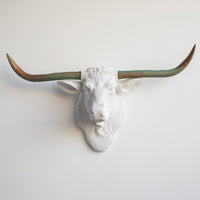 Faux Texas Longhorn Sculpture