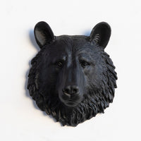 Faux Mini Bear Head Sculpture