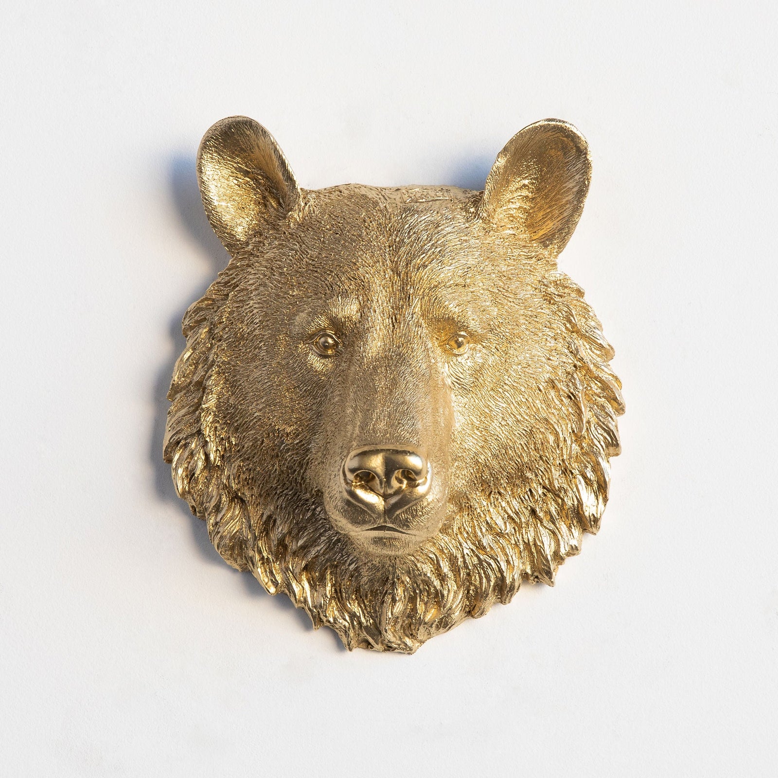 Faux Mini Bear Head Sculpture