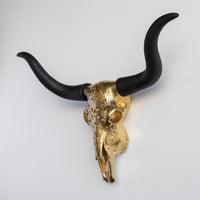 Faux Carved Texas Longhorn Skull