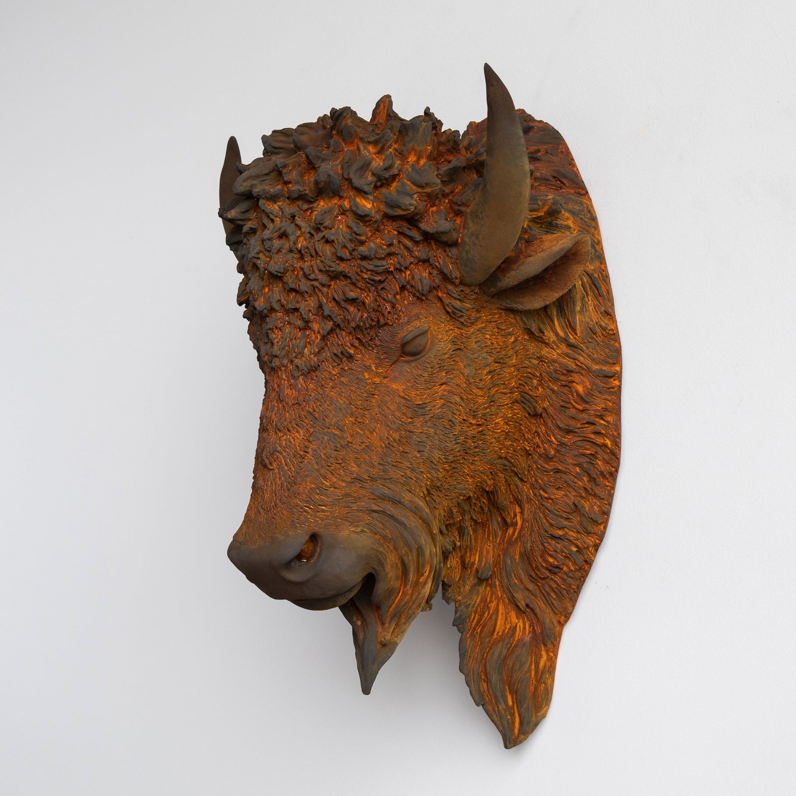 Faux Bison Sculpture