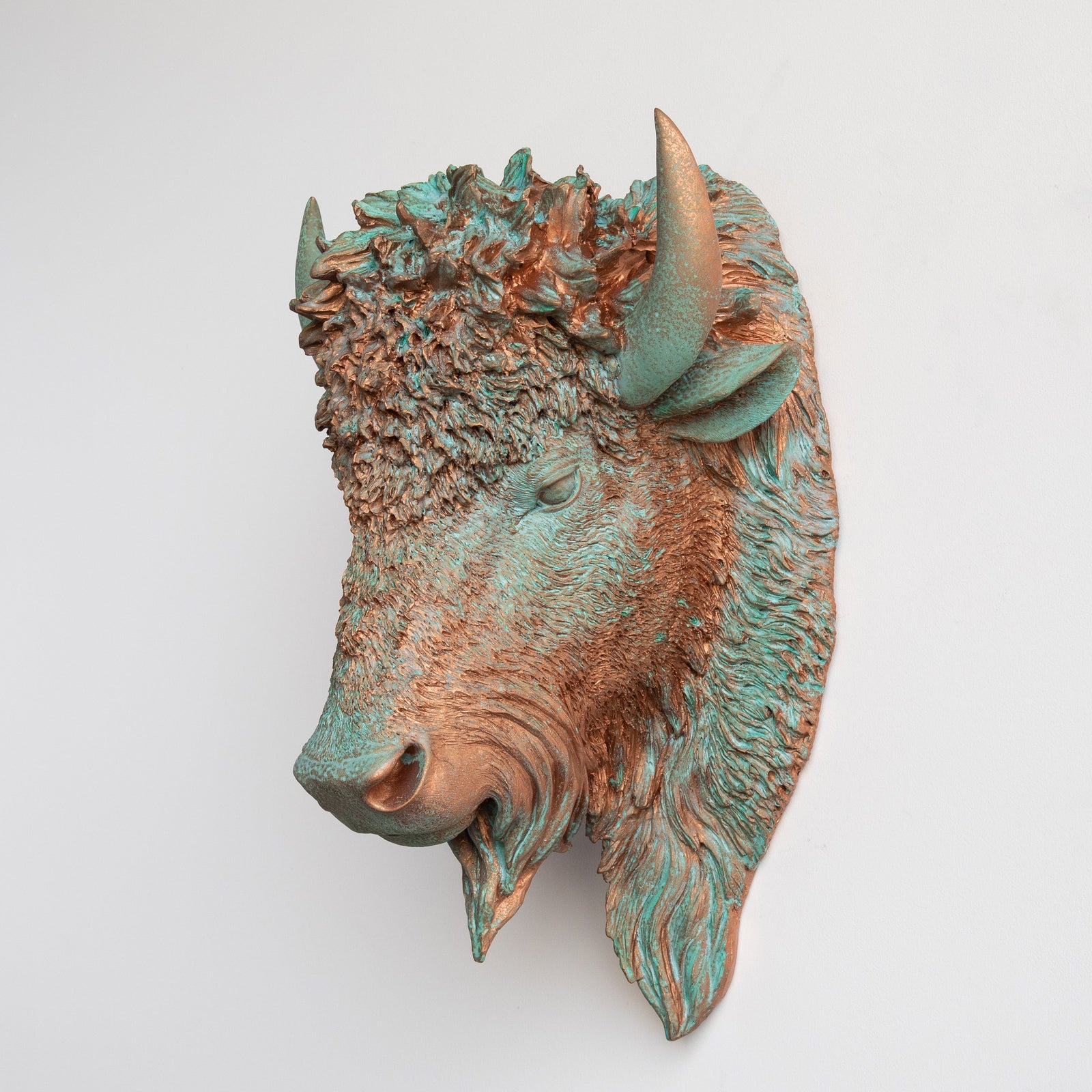 Faux Bison Sculpture