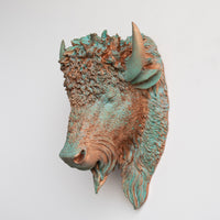 Faux Bison Sculpture