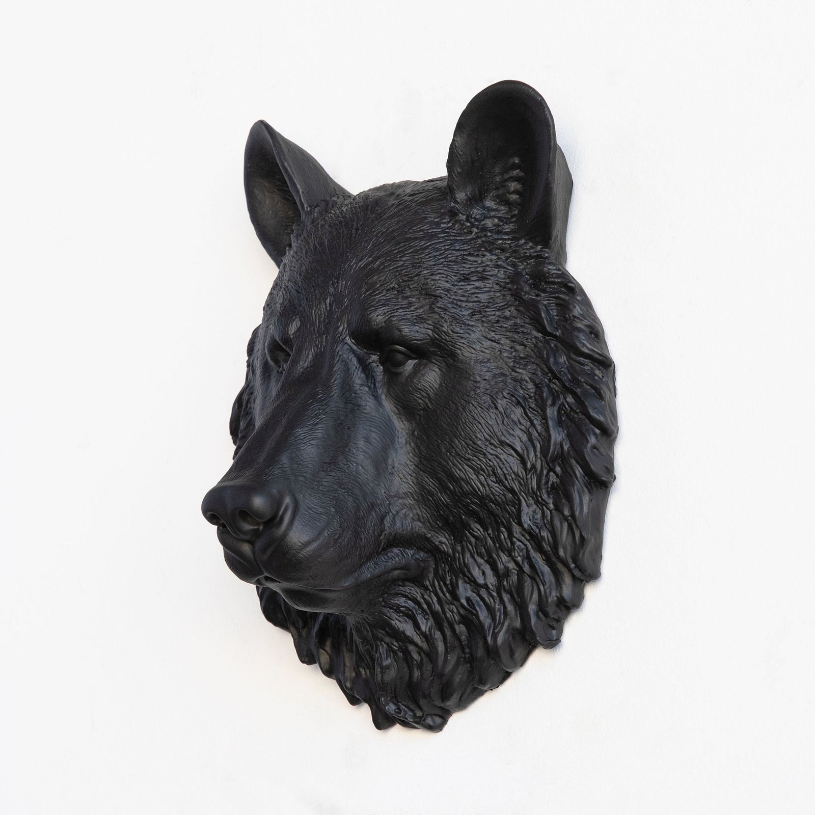 Faux Mini Bear Head Sculpture