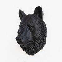 Faux Mini Bear Head Sculpture