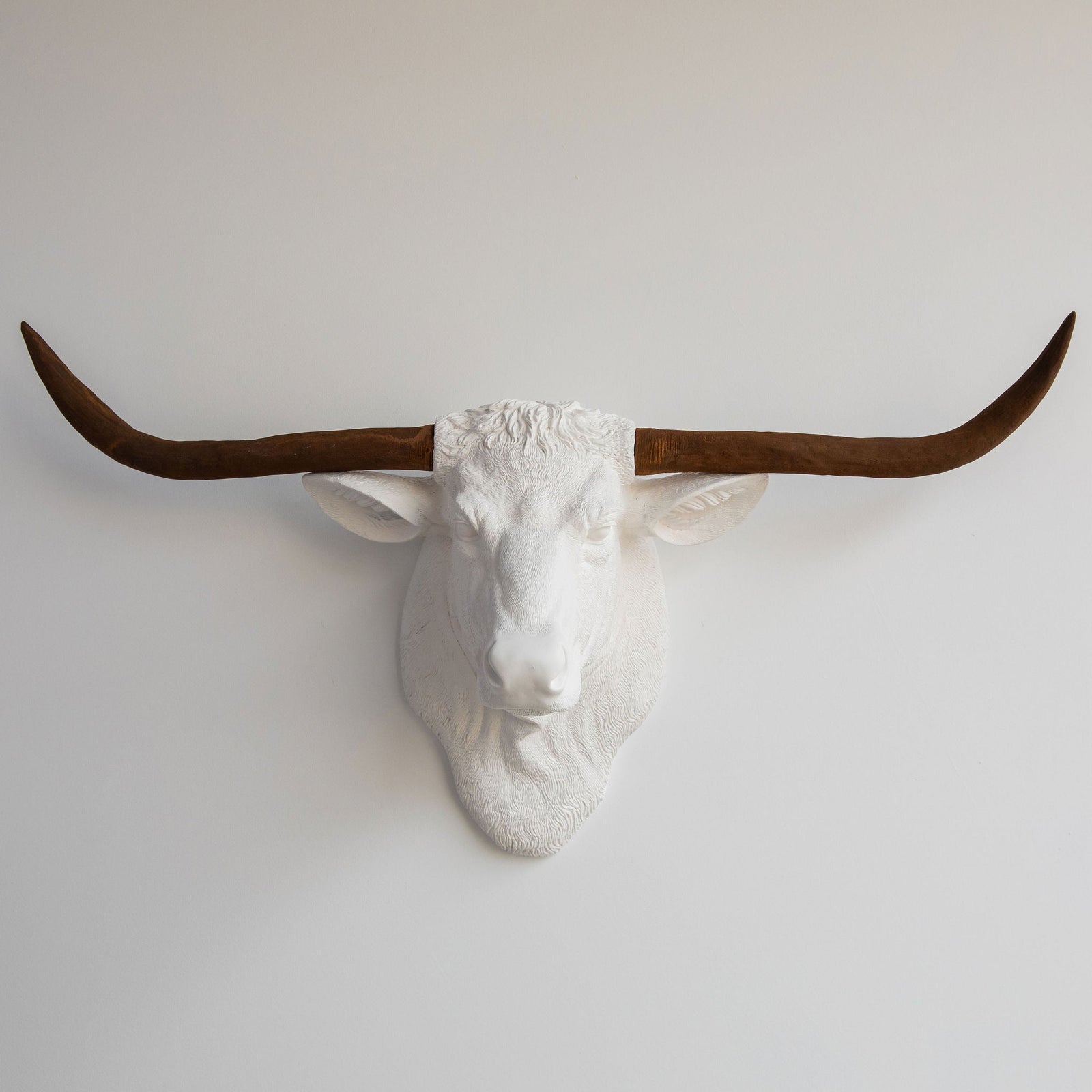 Faux Texas Longhorn Sculpture