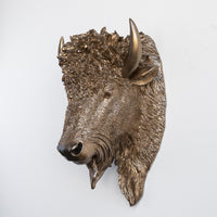 Faux Bison Sculpture