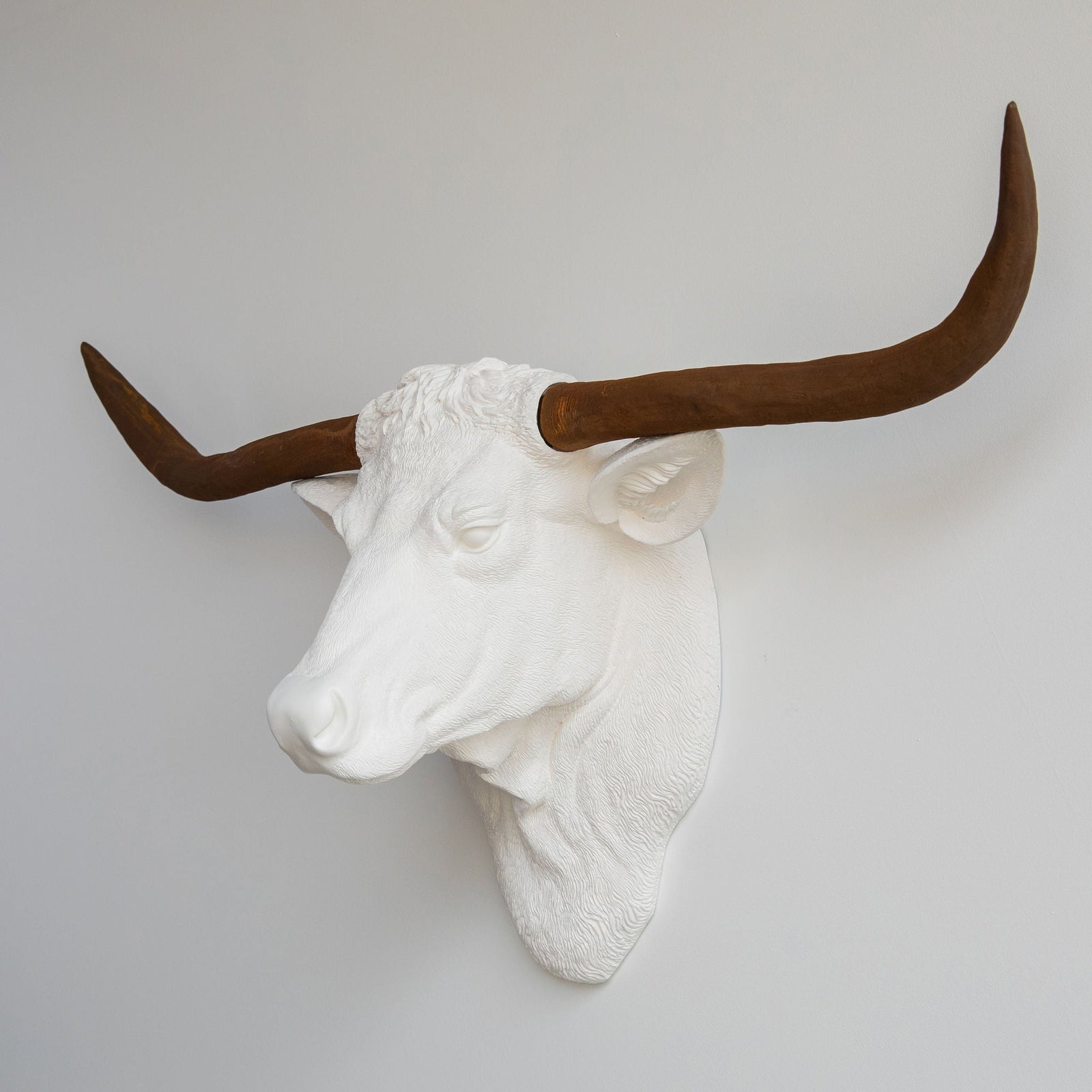 Faux Texas Longhorn Sculpture