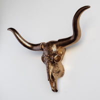 Faux Carved Texas Longhorn Skull