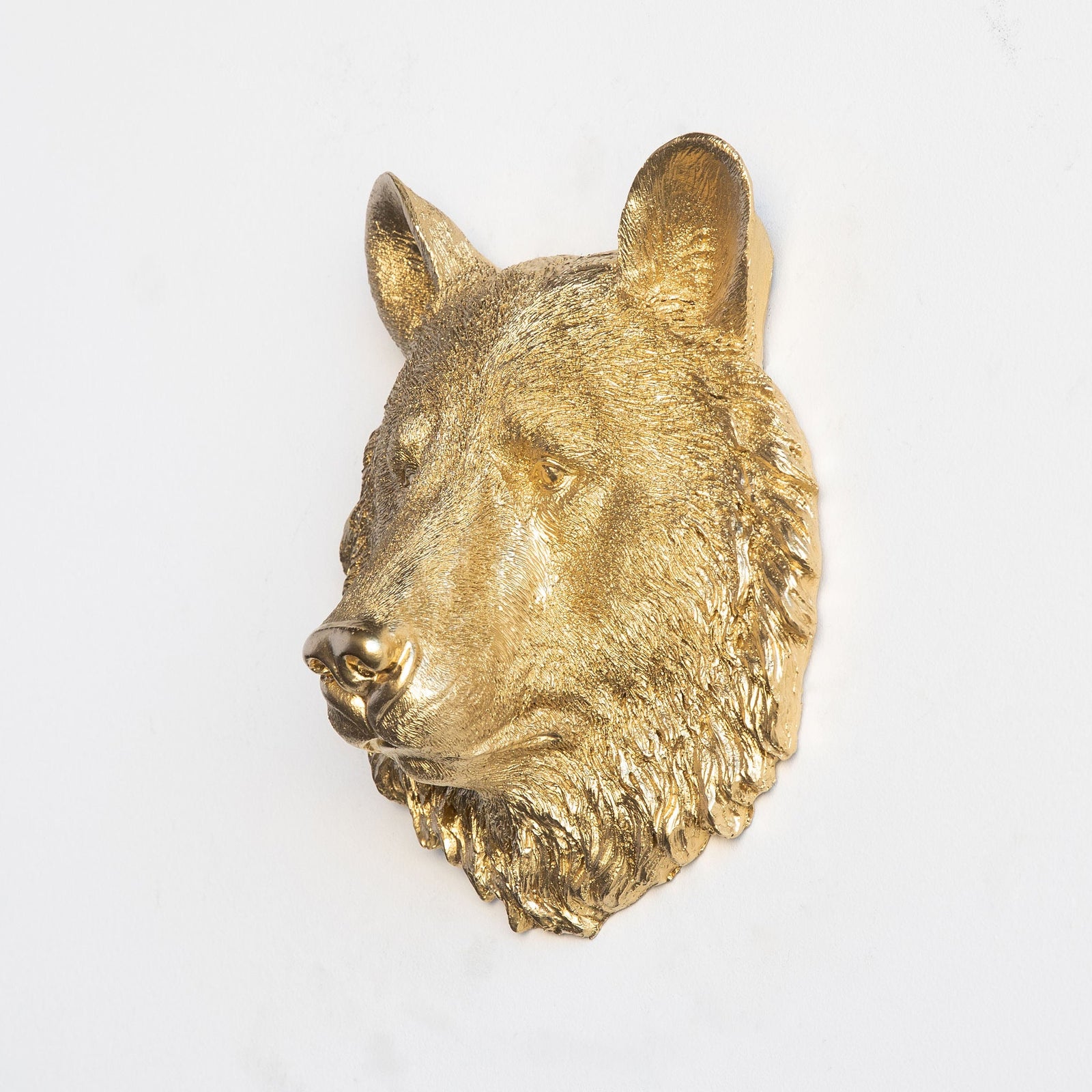 Faux Mini Bear Head Sculpture