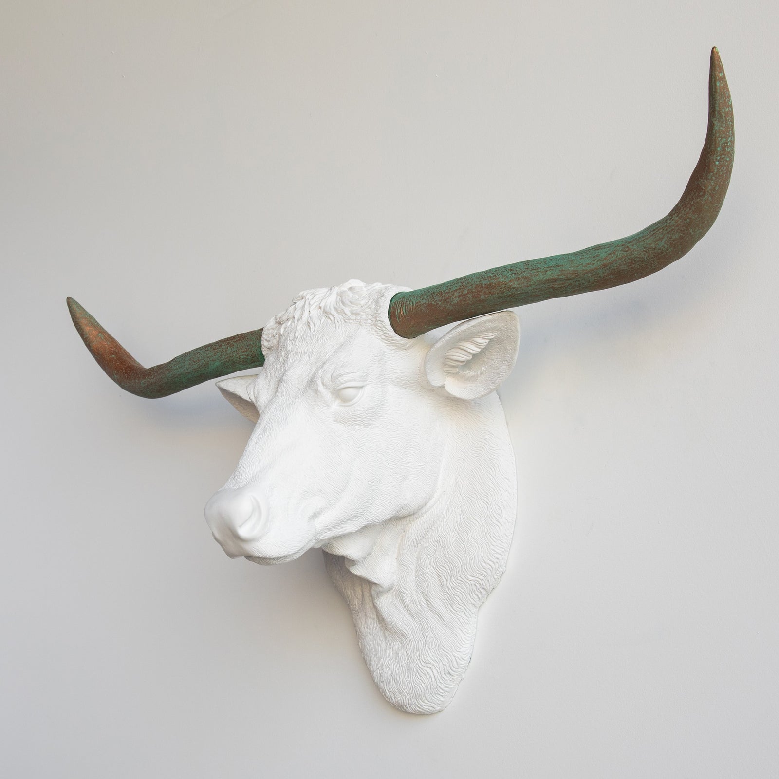Faux Texas Longhorn Sculpture