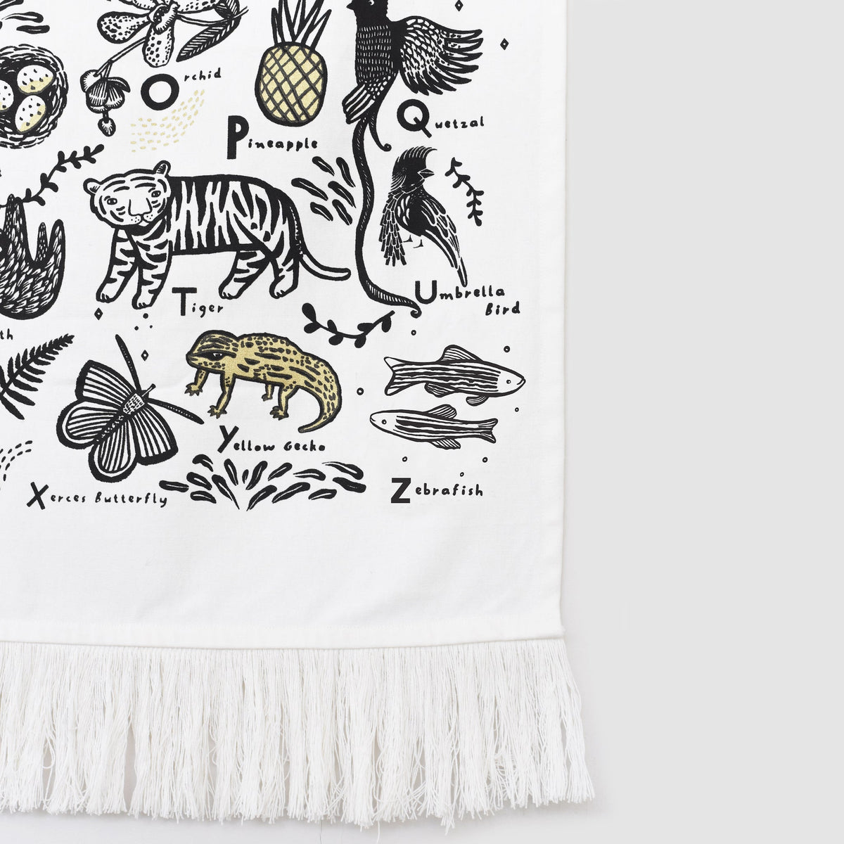 Jungle Alphabet Wall Tapestry