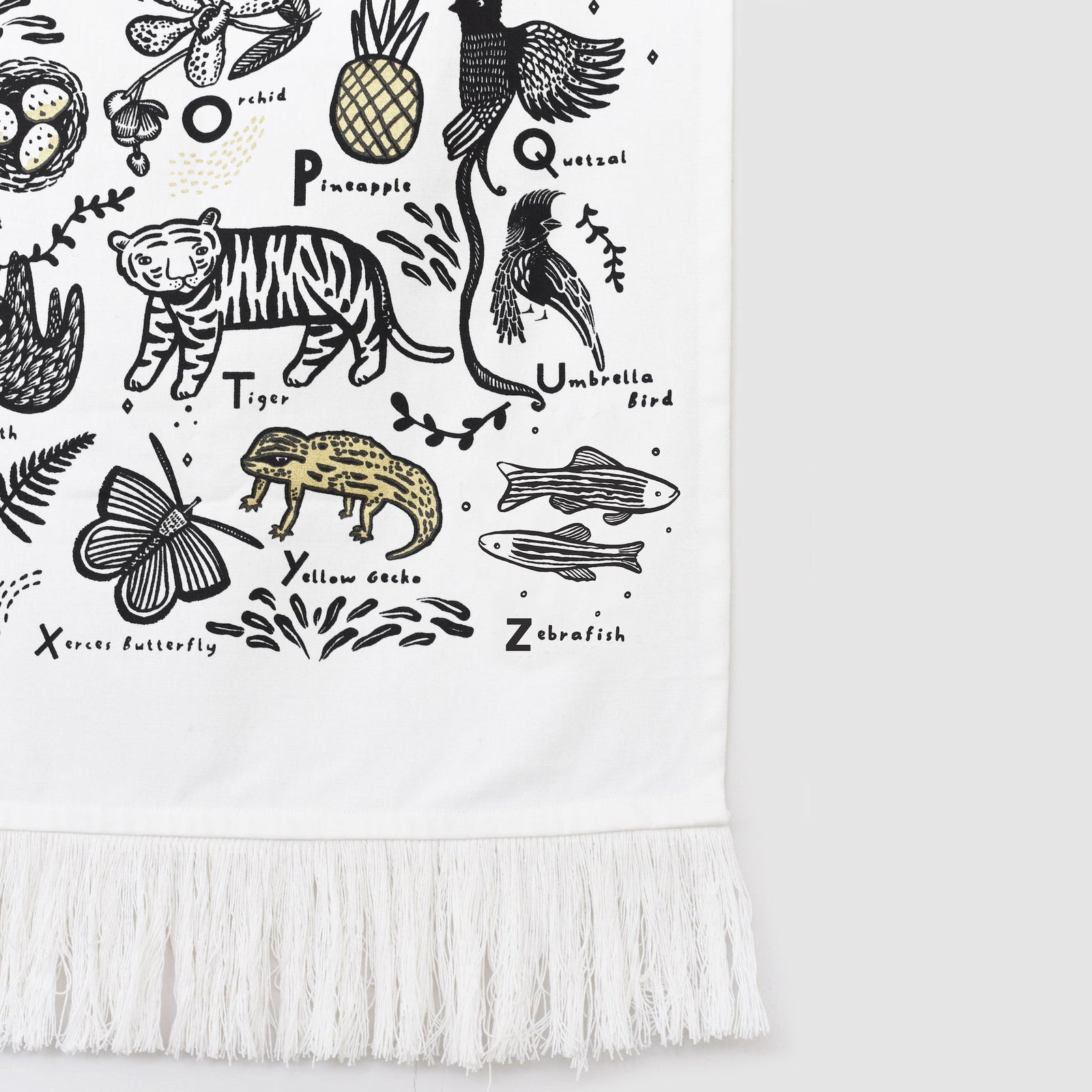 Jungle Alphabet Wall Tapestry