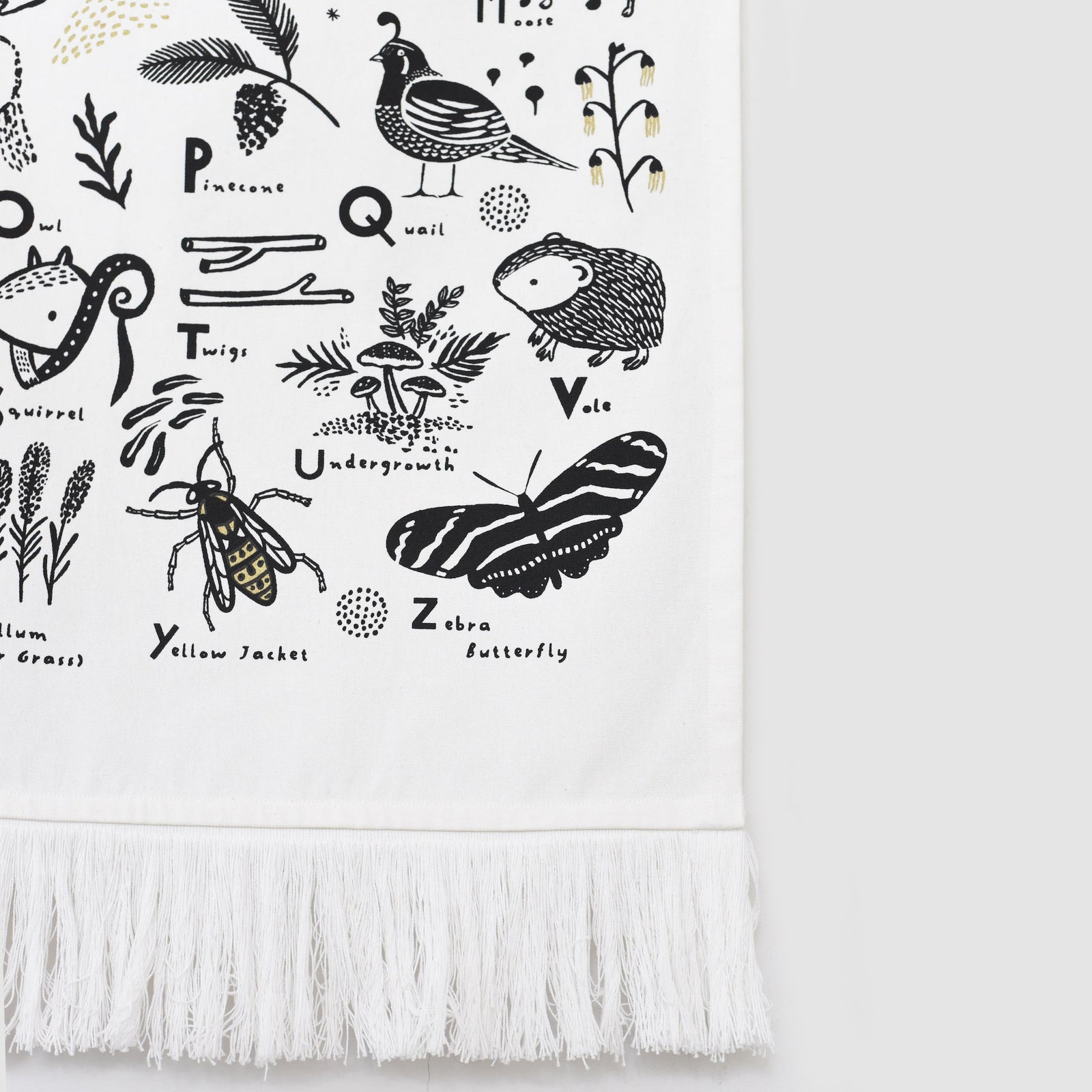 Woodland Alphabet Wall Tapestry