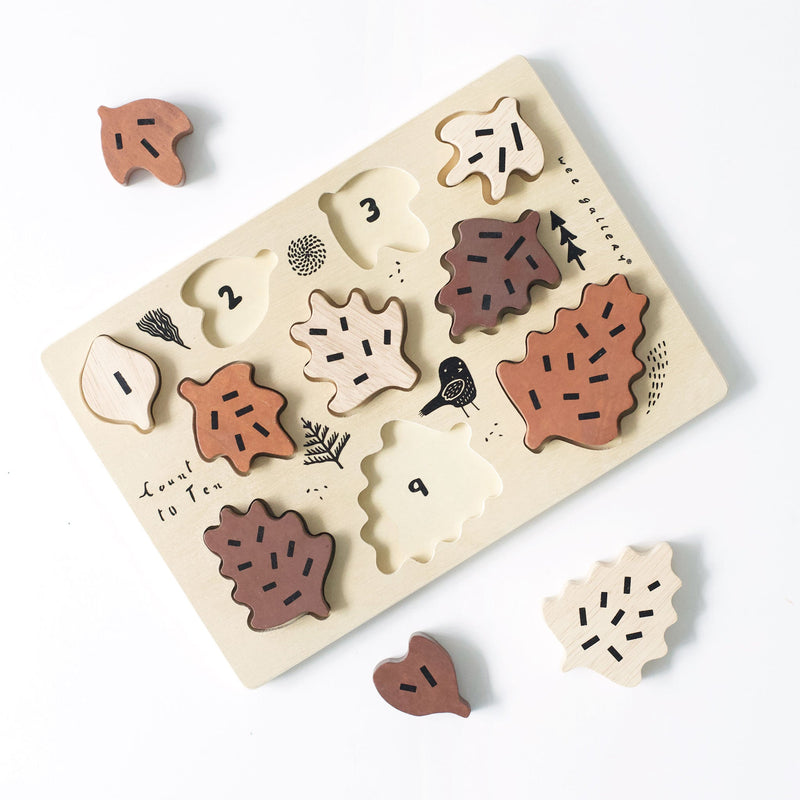 Leaves Wooden Tray Puzzle