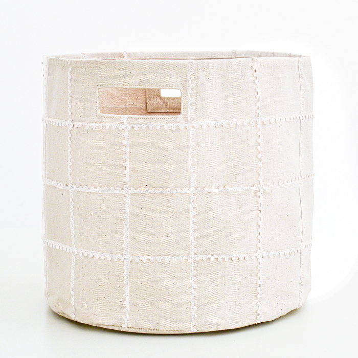 Storage Basket Mesh Lace - Ivory