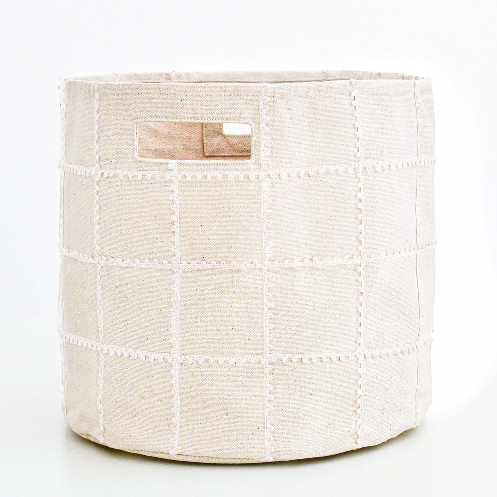 Lace Mesh Storage Basket - Ivory