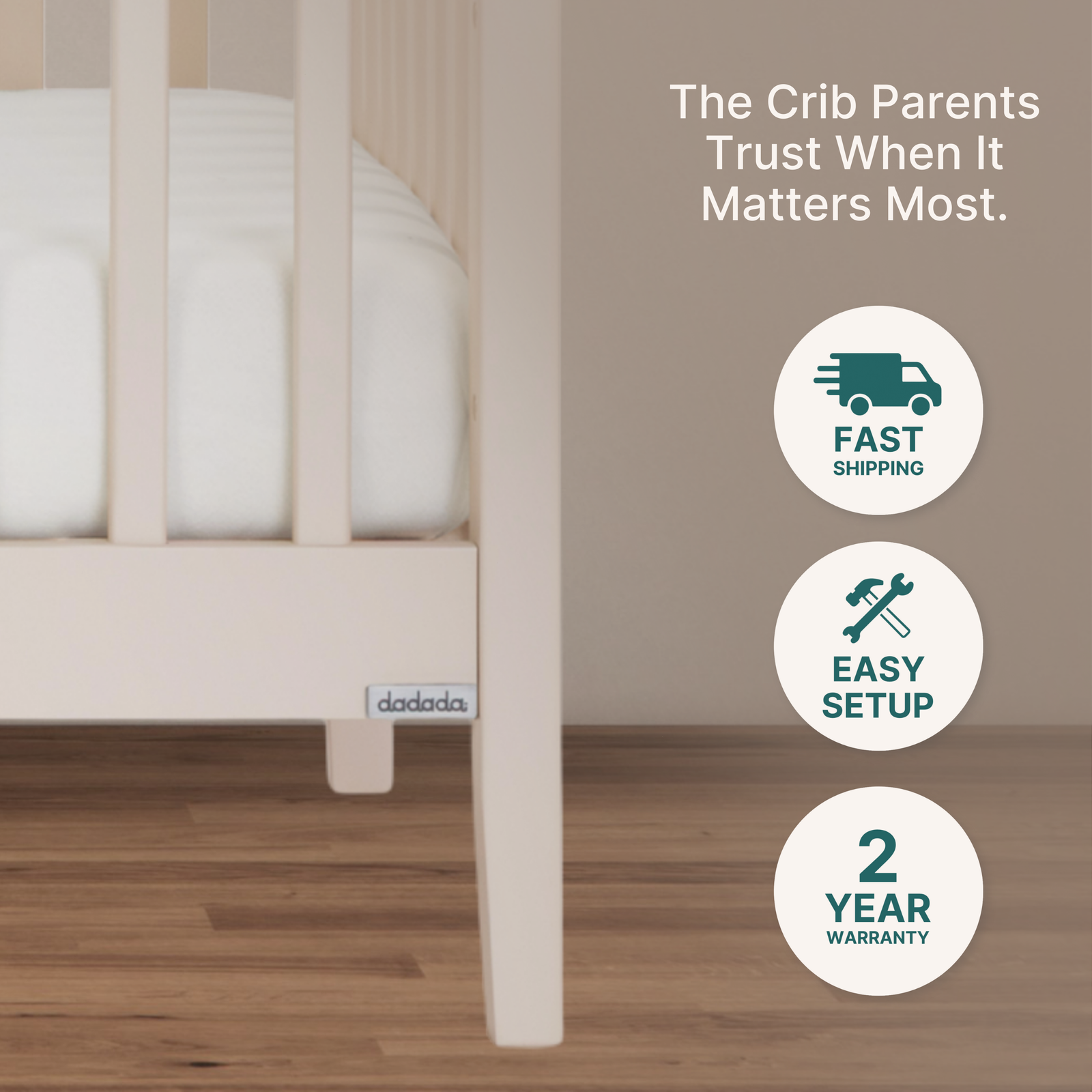 Lala 3-in-1 Convertible Crib