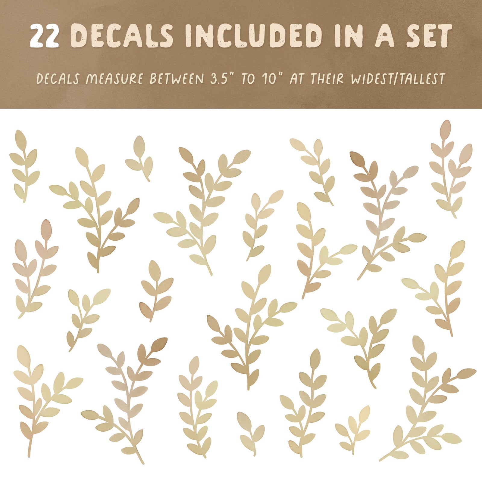 Leafy Branch Fabric Wall Decals