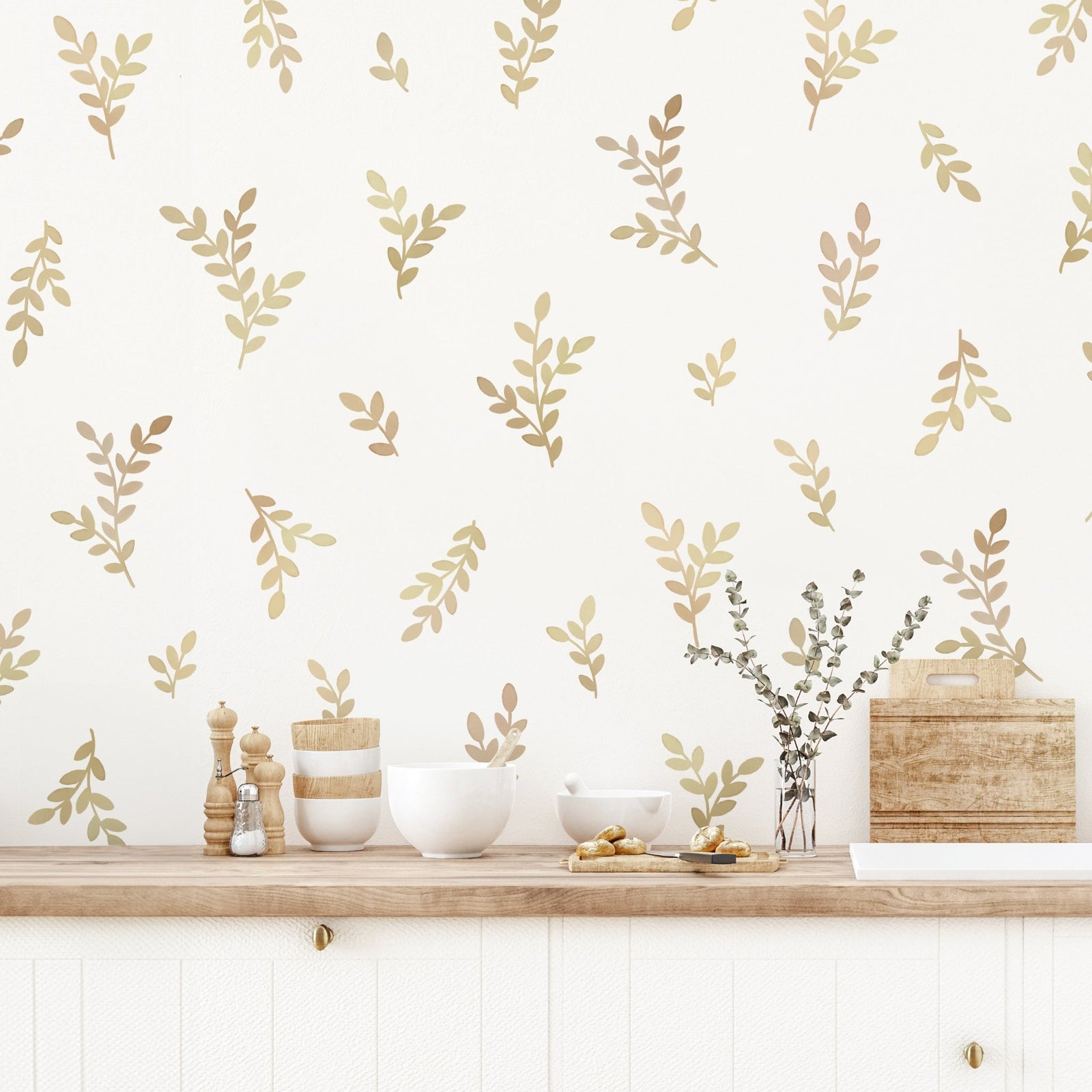 Leafy Branch Fabric Wall Decals