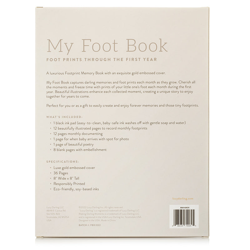 Footprints Memory Baby Book