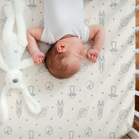 Celestial Organic Crib Sheet