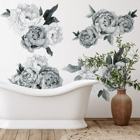 Midnight Peony Wall Decals
