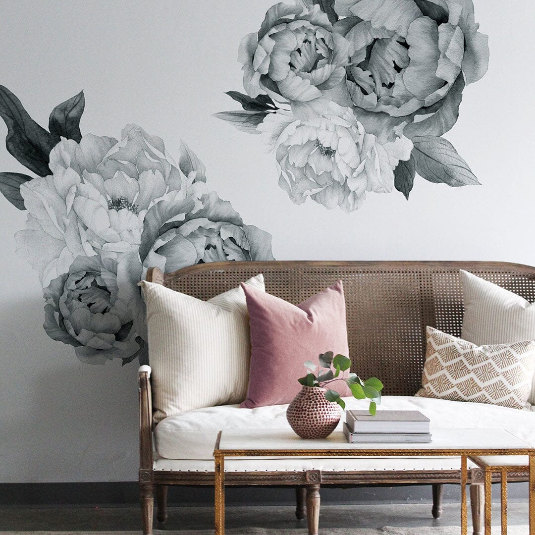 Midnight Peony Wall Decals
