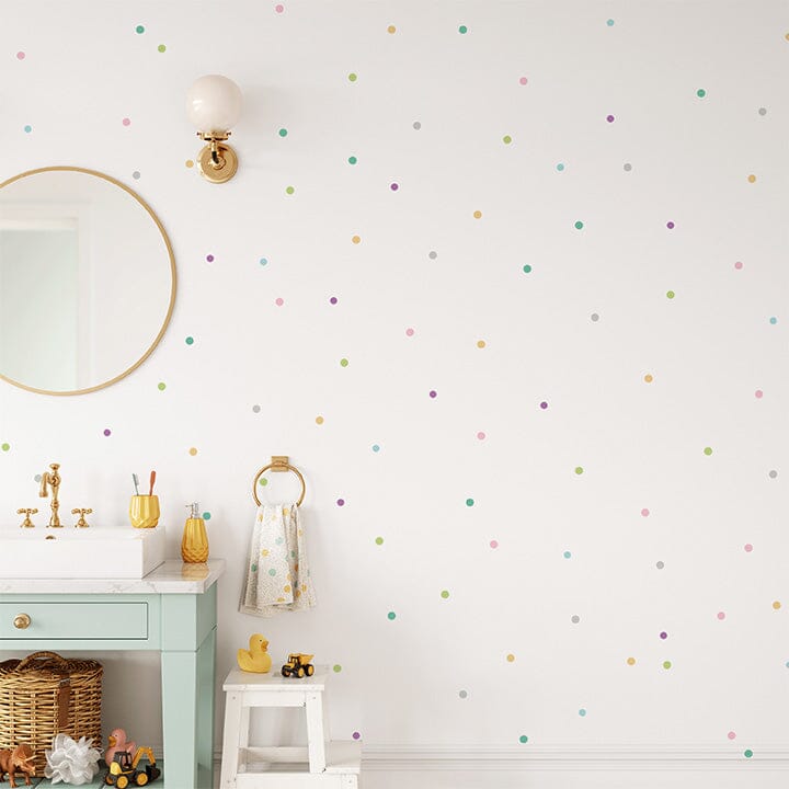 Mini Pastel Confetti Dot Wall Decals