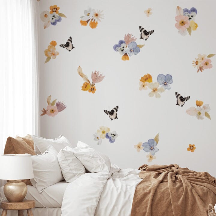 Mini Springtime Floral Wall Decal Set