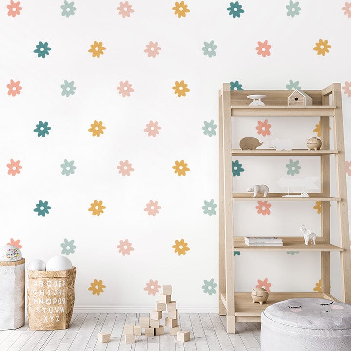 Summer Whimsy Daisy Wall Decal Set