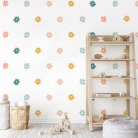 Summer Whimsy Daisy Wall Decal Set