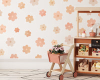 more daisies printed floral wall decals
