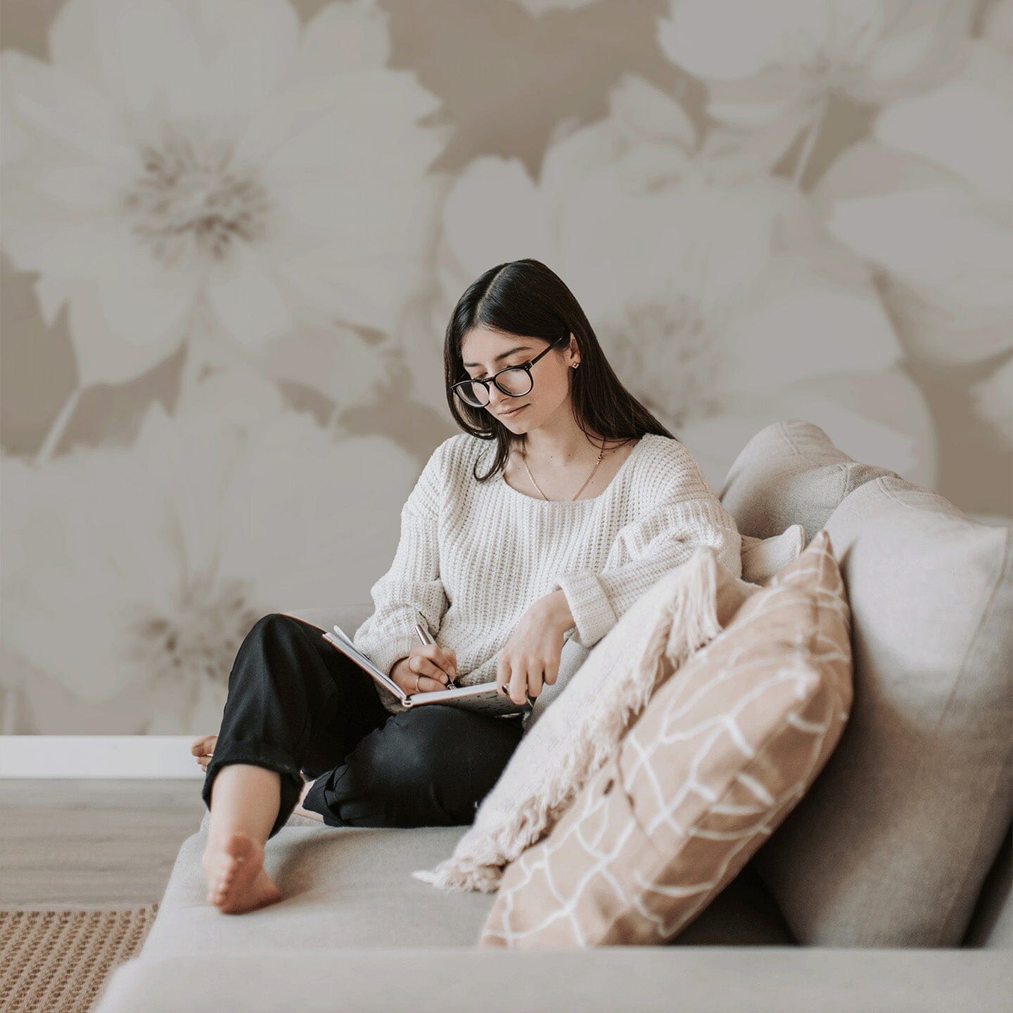 Chantilly Blossoms Wallpaper Mural